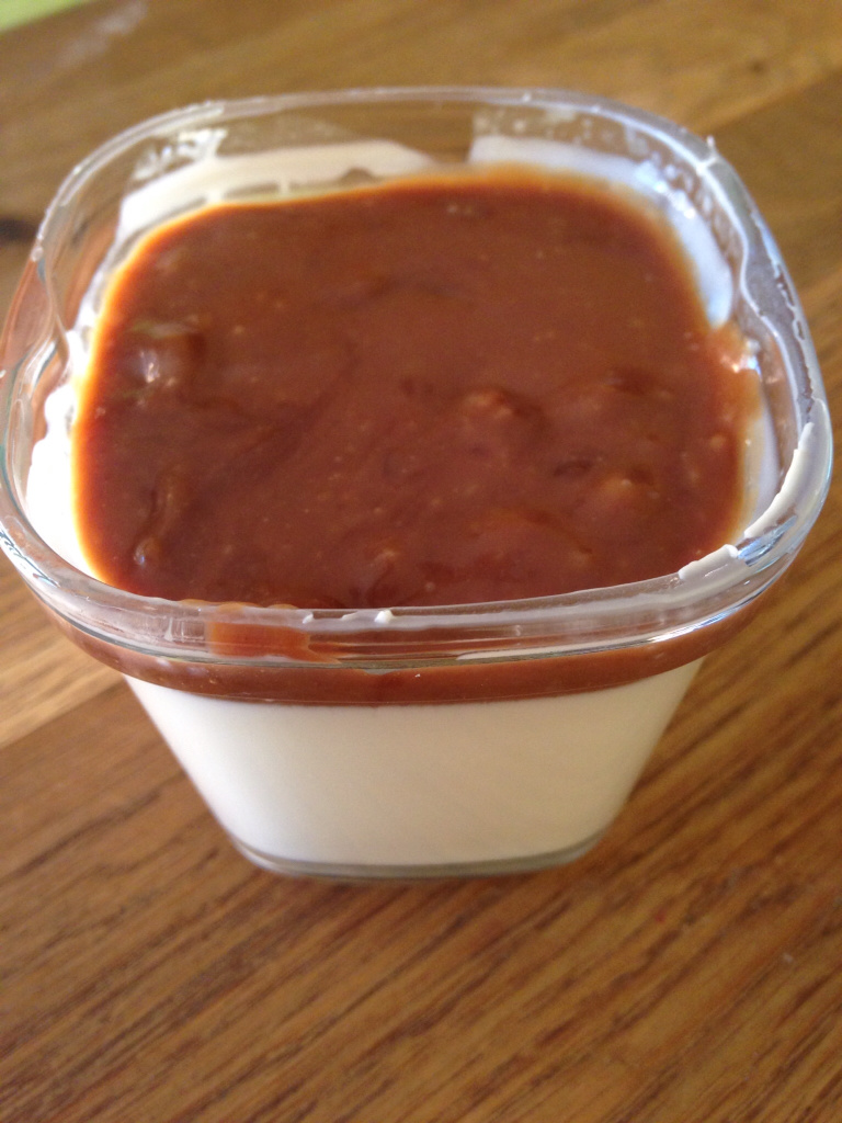 Panna cotta with carambar sauce