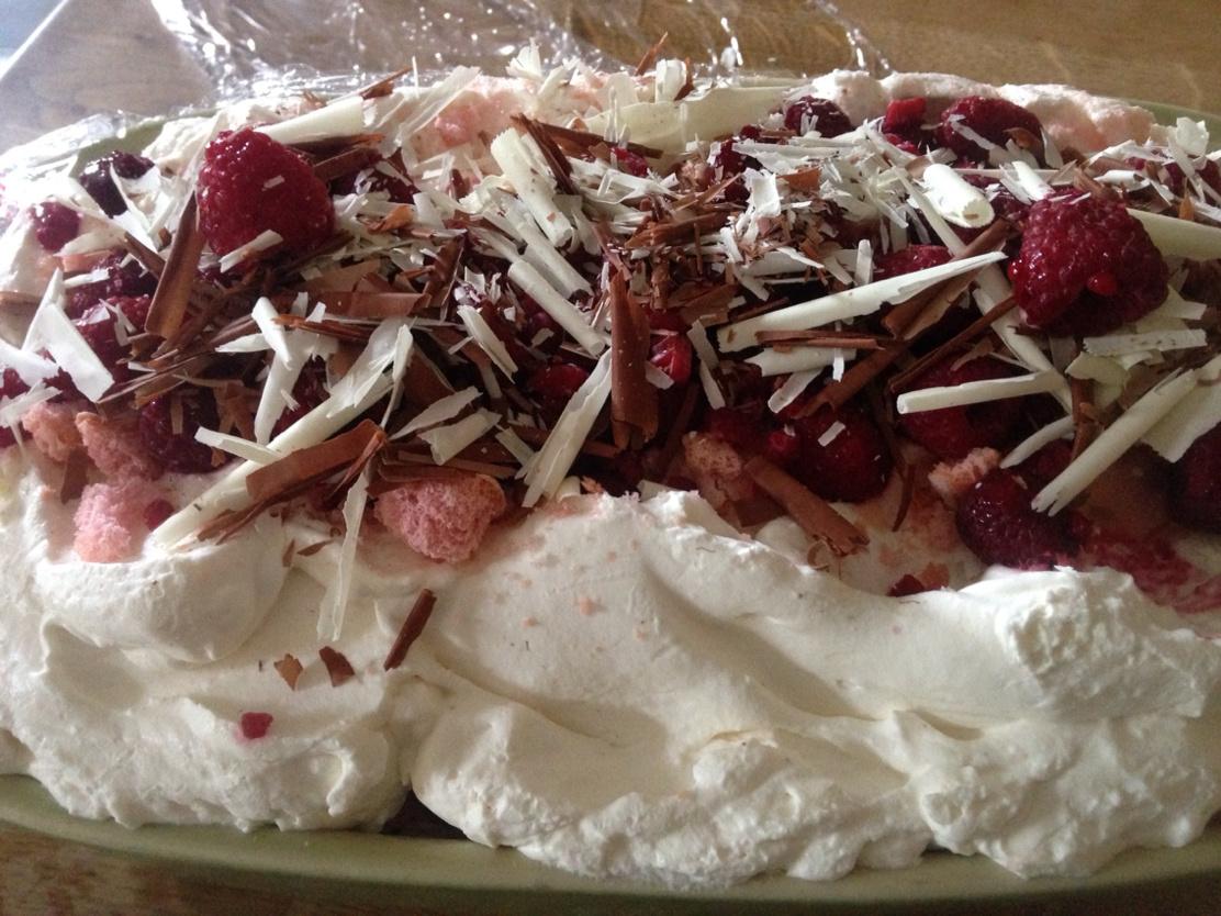 Totally improvised dessert ..