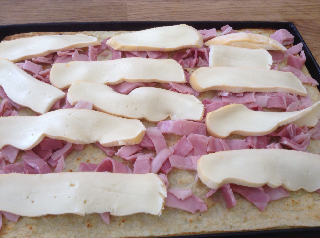 Rolled potatoes with ham